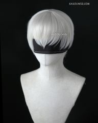 【3 Colors】NieR: Automata 9S / Jujutsu Kaisen Inumaki Toge short bob haircut white cosplay wig