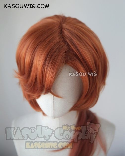 Bungou Stray Dogs Nakahara Chuuya 55cm orange ombre curly cosplay wig