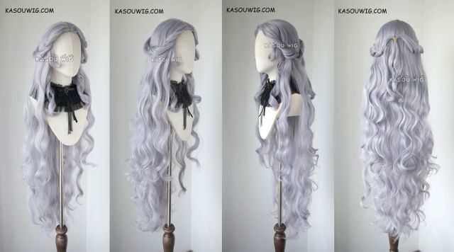 Voltron: Legendary Defender Princess Allura 120cm long silver Lavender pre-styled wavy cosplay wig SP26