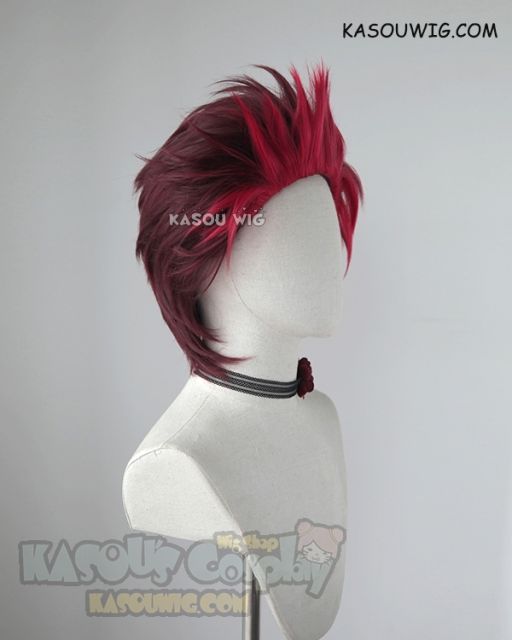 Ready Player One Art3mis slicked back red cosplay wig two tone