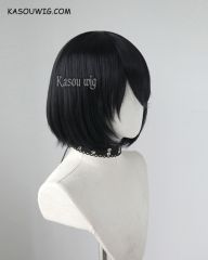 Attack on Titan Shingeki No Kyojin Mikasa short bob black cosplay wig