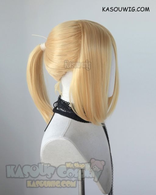 S-3 / SP01 Pastel Yellow ponytail base wig with long bangs.