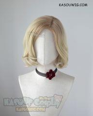 The Avengers Black Widow Natasha Romanoff side parted blonde wig. dark roots