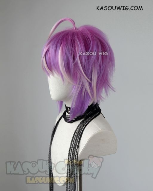 Hypnosis Mic Fling Posse Ramuda Amemura pink purple ombre cosplay wig