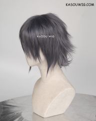 Final Fantasy XV / FF15 Noctis Lucis Caelum short layered bluish gray cosplay wig