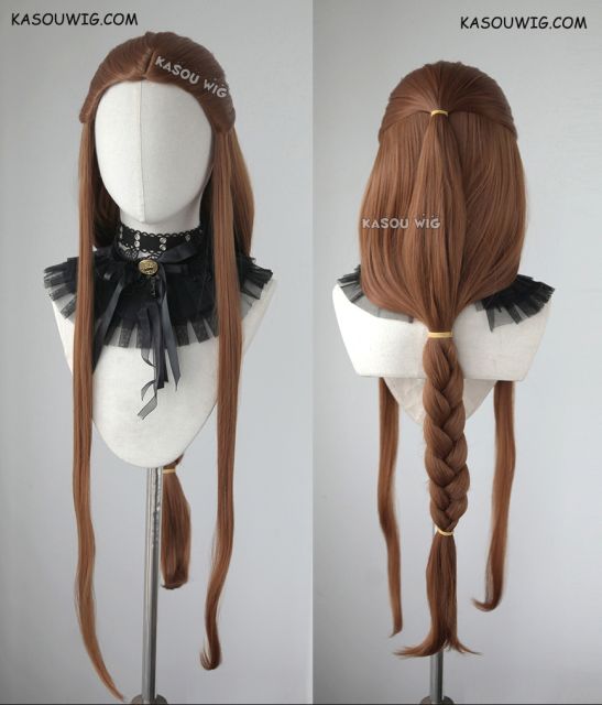 Legend of Zelda Twilight Princess Zelda pre-styled 95cm long braid brown cosplay wig