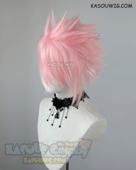 S-5 KA033 31cm / 12.2" short light pink spiky layered cosplay wig