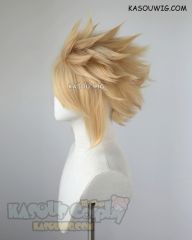 S-5 KA011 31cm / 12.2" short Honey Butter blonde spiky layered cosplay wig