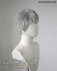 Devil May Cry 5 Nero short light gray faux-hawk cosplay wig