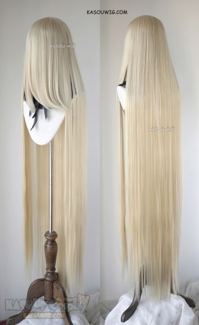 Noragami  Bishamon Chobis Chii 150cm / 59" long straight versatile light blonde cosplay wig. KA006