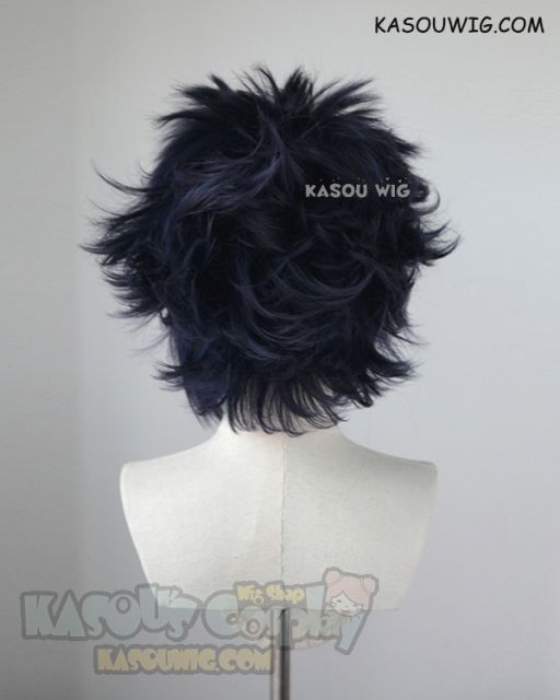 My Hero Academia The Big 3 Tamaki Amajiki short blue spiky cosplay wig. Very thick