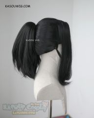 Yaoyorozu Momo black thick ponytail cosplay wig KA032
