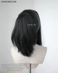 Yaoyorozu Momo black thick ponytail cosplay wig KA032