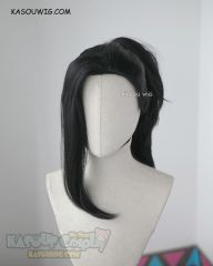 Yaoyorozu Momo black thick ponytail cosplay wig KA032
