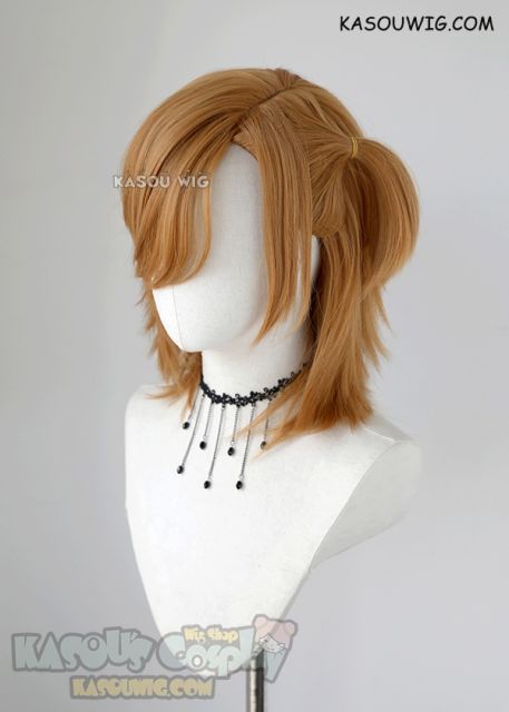40cm / 15.7" Uta No Prince Sama Jinguuji Ren medium length grayish orange cosplay wig