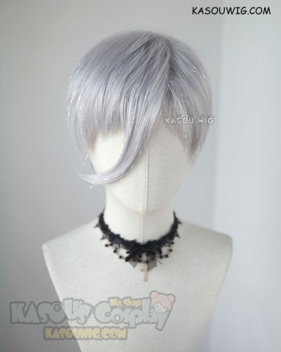 ( Glittering fiber mixed ) Houseki no Kuni Antarcticite light silver cosplay wig