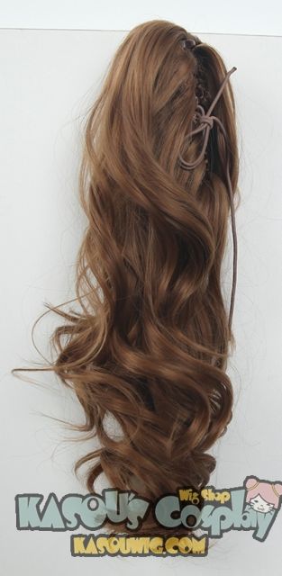 KA022- KA038 A-1 / curly clip on ponytail. 35cm bouncy layered curls