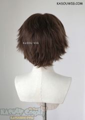 Mononoke Hime San S-1/KA028>>31cm short Bistre Brown layered wig, easy to style,Hiperlon fiber