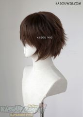 Mononoke Hime San S-1/KA028>>31cm short Bistre Brown layered wig, easy to style,Hiperlon fiber