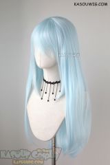 L-2 / KA045 Light Cyan 75cm long straight wig . Heating Resistant fiber