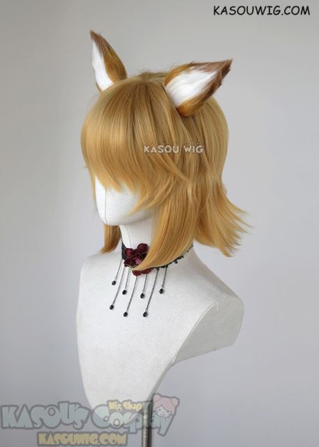 Sewayaki Kitsune no Senko san Senko short golden wig with ears
