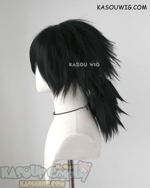 Kimetsu no Yaiba Demon Slayer Giyu Tomioka black ponytail cosplay wig