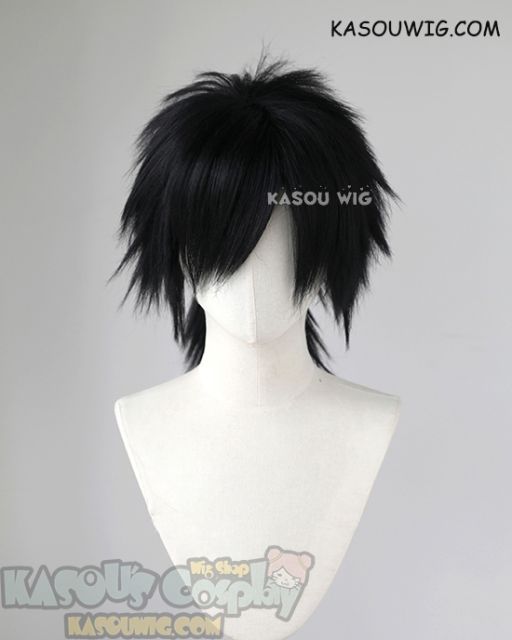 Kimetsu no Yaiba Demon Slayer Giyu Tomioka black ponytail cosplay wig