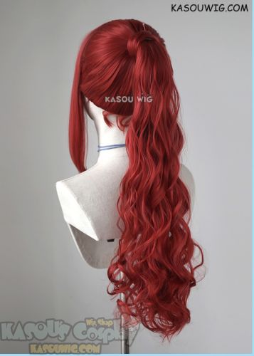 Persona 5 Royal Kasumi Yoshizawa 55cm long red ponytail cosplay wig
