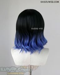 Kimetsu no Yaiba Demon Slayer Inosuke Hashibira black blue ombre cosplay wig