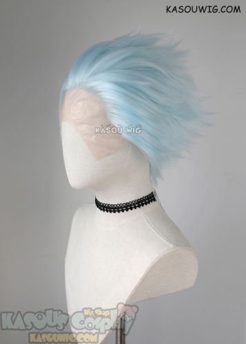 Shaman King Horohoro Lace Front>> Seven Deadly Sins Ban Light Cyan all back spiky cosplay LFS-1/KA045