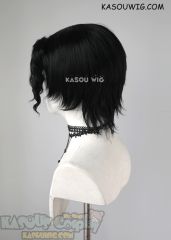 Kimetsu no Yaiba Demon Slayer Muzan Kibutsuji short black curly wig