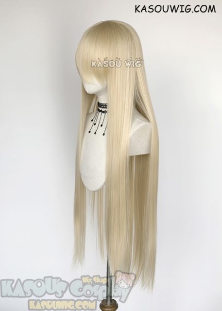 L-4  KA006 100cm / 39.5"long straight versatile light blonde cosplay wig