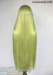 L-4 yellowish green Fate GO Enkidu 100cm / 39.5"long straight versatile cosplay wig