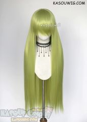 L-4 yellowish green Fate GO Enkidu 100cm / 39.5"long straight versatile cosplay wig
