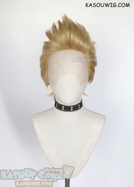 Lace Front>> My Hero Academia The Big 3 Mirio Togata Lemillion short blonde cosplay wig