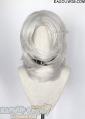 Kimetsu no Yaiba Demon Slayer Uzui Tengen/ Rui silver layered medium length cosplay wig