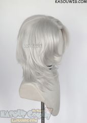 Kimetsu no Yaiba Demon Slayer Uzui Tengen/ Rui silver layered medium length cosplay wig