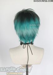 Hypnosis Mic Dotsuitare Hompo Sasara Nurude short green ombre cosplay wig