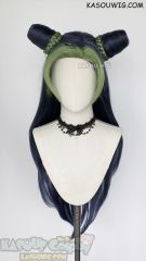 JOJO JoJo's Bizarre Adventure Jolyne Kujoh long VER. blue green cosplay wig with buns