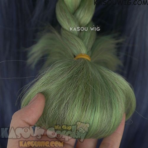 JOJO JoJo's Bizarre Adventure Jolyne Kujoh long VER. blue green cosplay wig with buns