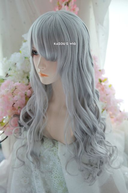 DISCOUNTED 【6 Colors】L-1 75cm long curly wig . Hiperlon fiber