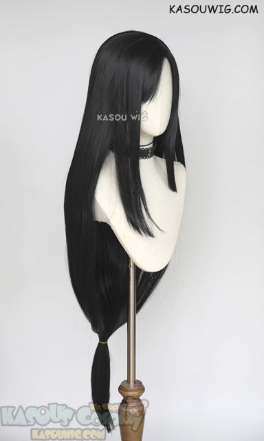 Final Fantasy VII FF7 Tifa Lockhart 110cm long straight natural black wig
