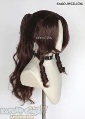 FF7 / Final Fantasy VII Aerith Gainsborough 85cm/ 33.5" long wavy cosplay wig