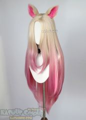 League of Legends Ahri The Baddest More versions blonde pink ombre wig