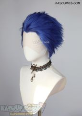 SK8 the Infinity Adam Ainosuke Shindo Lace Front>> Royal Blue all back spiky synthetic cosplay wig LFS-1/KA050