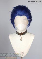 SK8 the Infinity Adam Ainosuke Shindo Lace Front>> Royal Blue all back spiky synthetic cosplay wig LFS-1/KA050