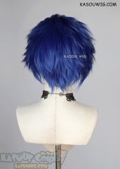 SK8 the Infinity Adam Ainosuke Shindo Lace Front>> Royal Blue all back spiky synthetic cosplay wig LFS-1/KA050