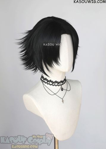 Devilman Crybaby Akira Fudo Hypnosis Mic Buster Bros!!! Yamada Jiro middle parted black layered wig