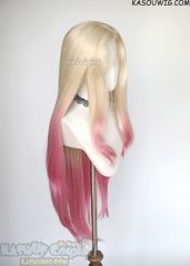 Lace Front>>League of Legends Ahri K/DA The Baddest More versions blonde pink ombre cosplay wig