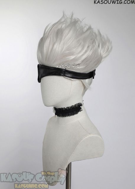 Jujutsu Kaisen Satoru Gojo short silver white spiky wig